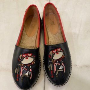 Love Moschino leather espadrilles special edition